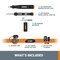 Worx MakerX WX993L 3pc Crafting Tool Combo Kit - Rotary Tool + Wood & Metal Crafter + Air Brush